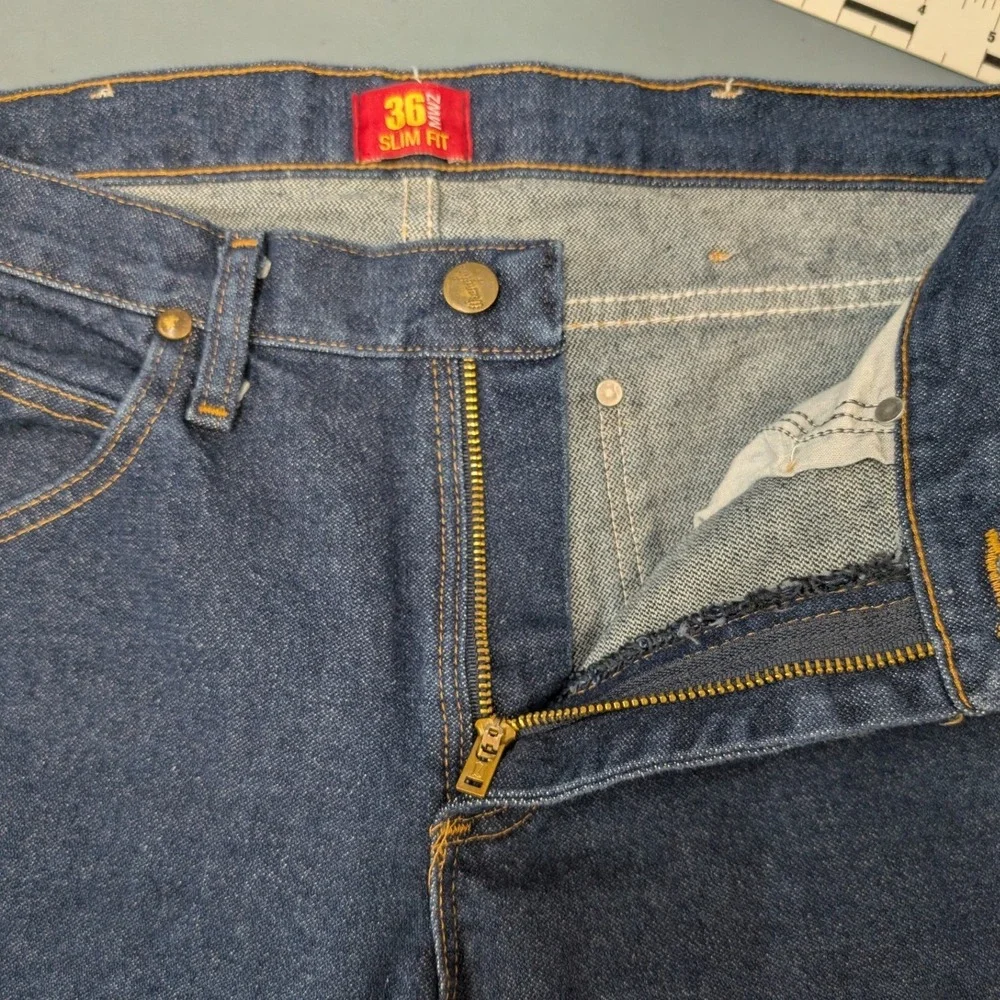 Wrangler Jeans Men 33x30 Blue 36MWZ Slim Fit Cowboy‎ Cut Denim